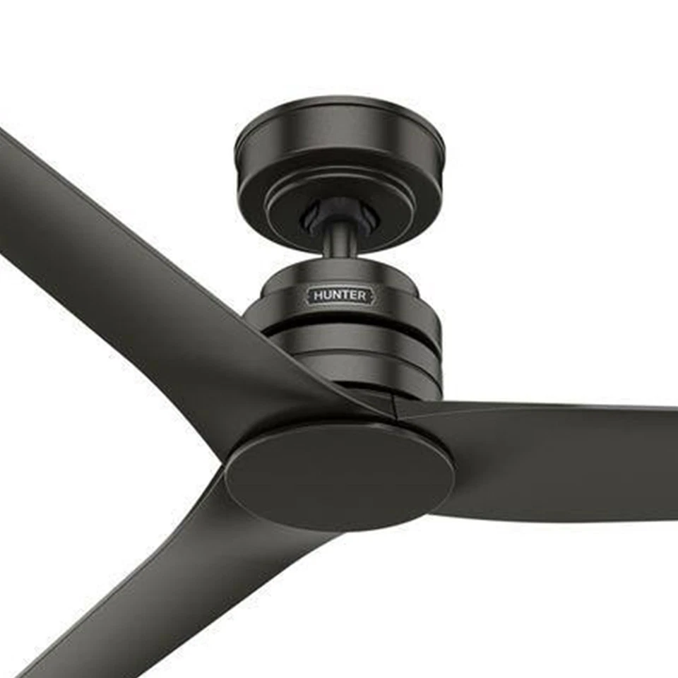 Ventilador Hunter 52 pulgadas contemporáneo bronce noble ventilador de techo con luz LED y control remoto Foto 4 de 4
