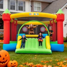 15ftx12ft Commercial Bounce House Inflatable Slide Bouncer Kids Castle w/Blower