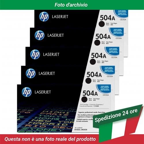 CE250A HP 504A Toner Black 5 Pack