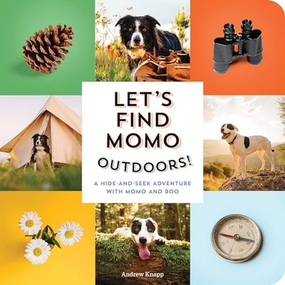 Let's Find Momo Outdoors!: A Hide and Seek Adventure wi - Board Book NEW Knapp,