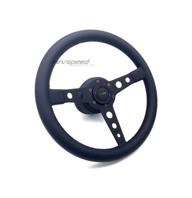 Porsche 911 (996) Boxster MOMO Prototipo Black 350 Steering Wheel + Boss Kit Set