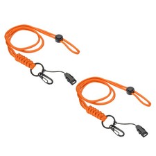 44cm Long Keychain Lanyards, 2 Pcs Keychain Lanyard, Orange