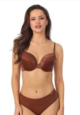 NWT Le Mystere Safari Bra 9978 Bronzite 36D T-Shirt Bra 68 New
