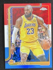 LeBron James 2025-26 Topps Chrome Red/White/Blue Refractor Base #127 -14v