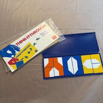 Discovery Toys Think-It-Through Tiles 1989 Vintage Children s Learning Game