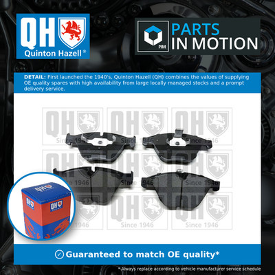 Brake Pads Set Front BP1398 Quinton Hazell 34116753668 34116761283 34116761284