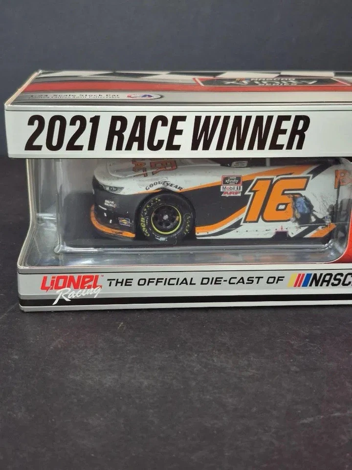 AJ Allmendinger #16 Barger Camaro 2021 prefabricado Bristol victoria carrera NASCAR 1/24 Foto 3 de 4