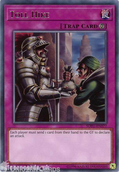 SOFU-EN077 Toll Hike Rare 1st Edition Mint YuGiOh Card