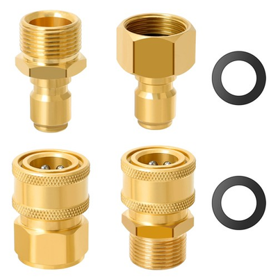 #ad STYDDI Pressure Washer Quick Connect Kit M22 14mm to 3 8 Inch Hose Quick Con... $24.73