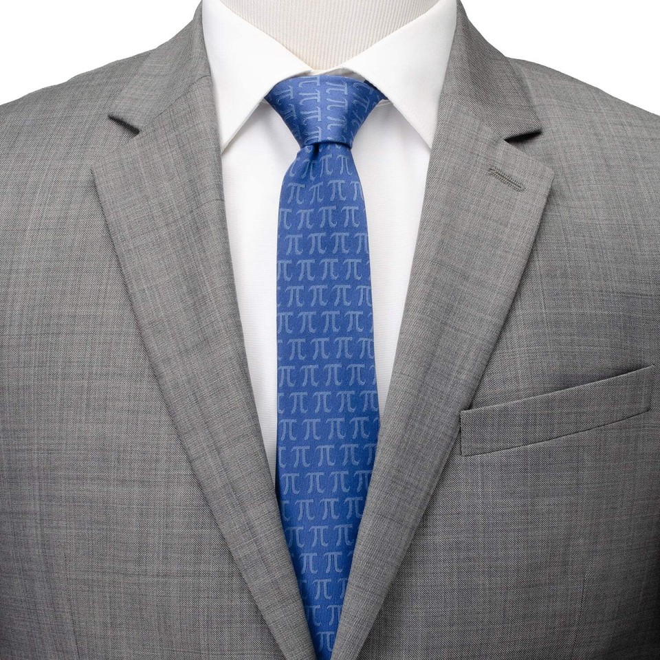 Pi Mathematics Symbol Blue Men's Tie | eBay