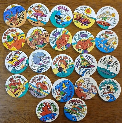 POG Milk Cap Beach Bums 1994 Imperial Series 1 Collection Slammer Whammers