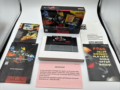 Super Nintendo SNES Game Killer Instinct No Killer Cuts Cd In Box