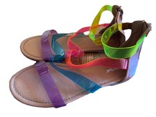 Cat  Jack Girls Jelly Multicolored Strappy Sandals Size 5