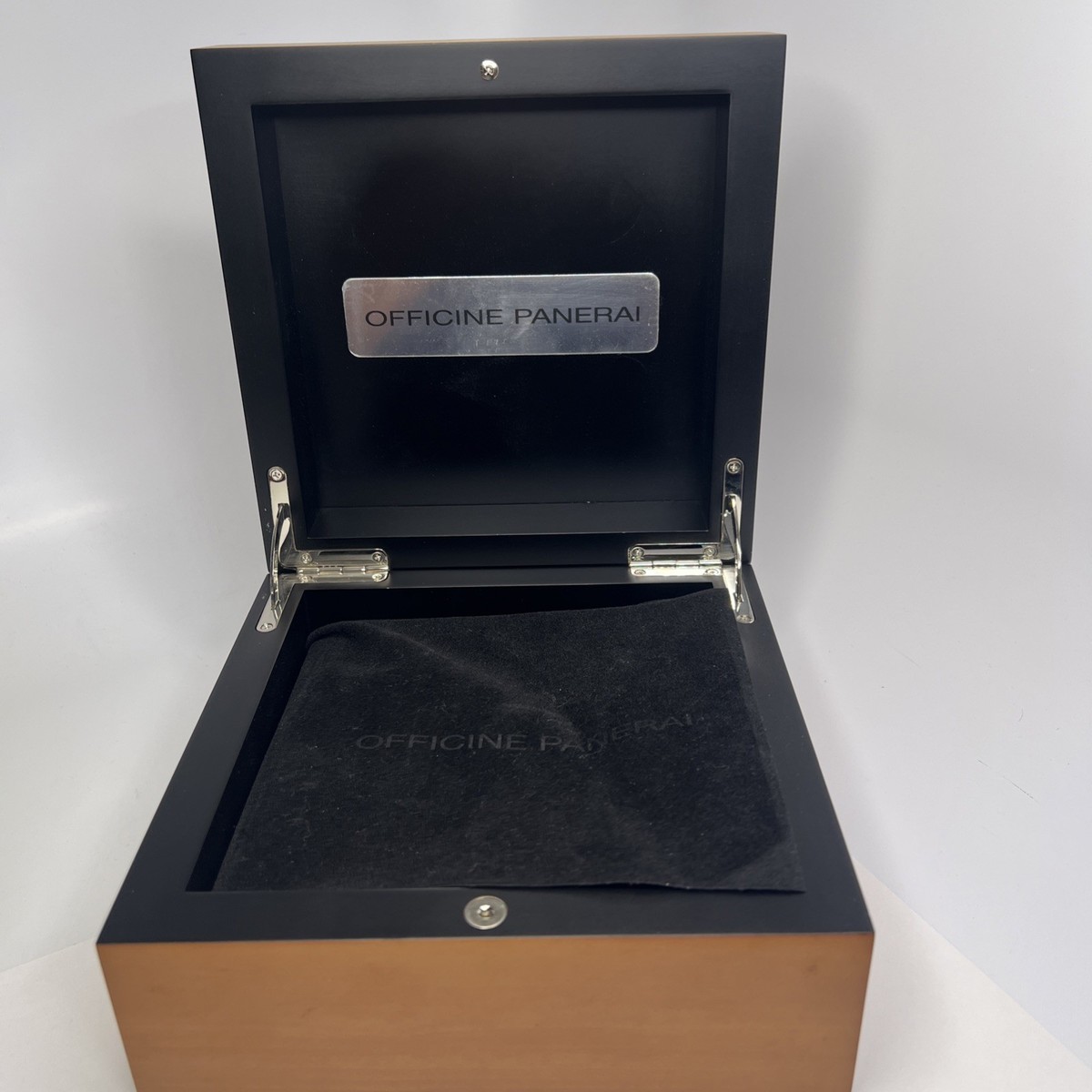 Genuine Panerai Watch Inner Wood Box w/ Black Interior | eBay