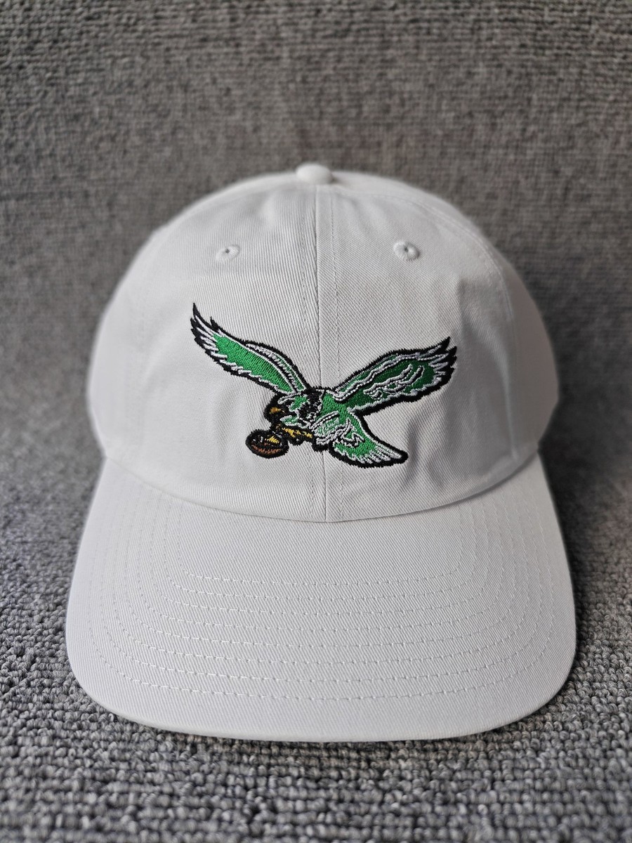 Mitchell & Ness Philadelphia Eagles Retro Mascot Logo White Adjustable Hat NEW