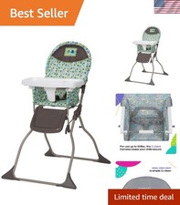Elephant Squares Foldable High Chair for Infants, Quick Setup  Travel-Friendly