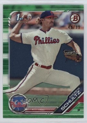 2019 Bowman Draft Green 49/99 Andrew Schultz #BD-120 7eo