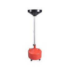 8 Gallon Industrial Fluid Drain Tank,Portable Waste Oil Drain with Wheels and...
