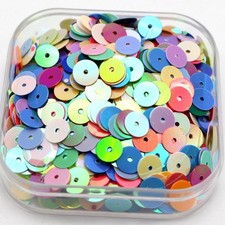 5000pcs Mixed Pastel Color 6mm Flat Round loose sequins Paillettes sewing Weddin