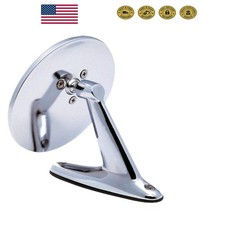 Classic 4-38 Round Mirror For Drivers Passengers - Adjustable Easy Install Classic 4-38 Round Mirror For Drivers Passengers - Adjustable Easy Install