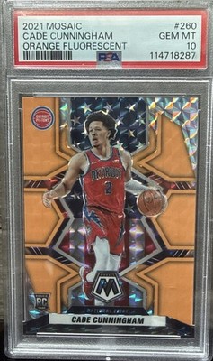 2021 Mosaic Cade Cunningham Orange Fluorescent /25