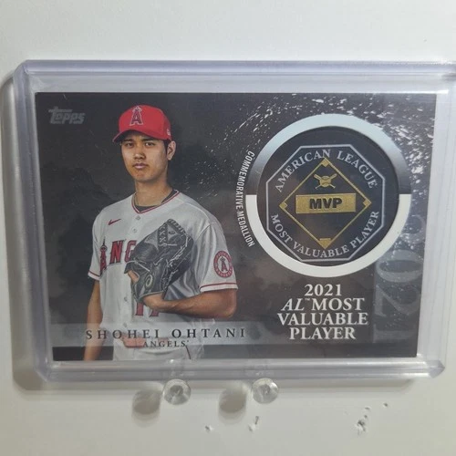 SHOHEI OHTANI MVP MEDALLION 2023 Topps Baseball Card Angels SSP! Read