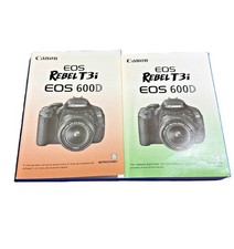 Canon Eos Rebel T3i 600D Camera Instruction Book Manual English & Spanish