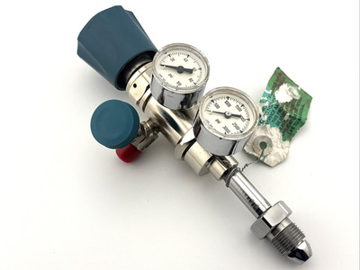 Airgas Model Y12-C144B Brass High Purity Low Flow Two Stage Pressure Regulator
