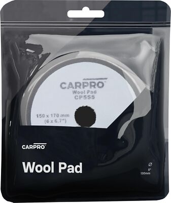 CARPRO Wool Polishing Pad: Car Polishing Pads, Japanese Style Wool - 6'' (1 Pack)
