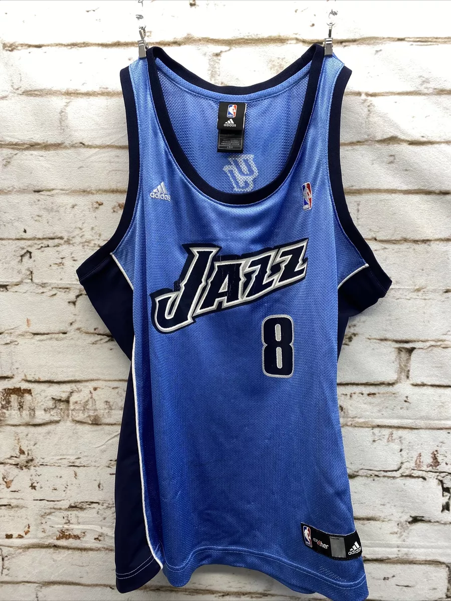 Utah Jazz NBA 4Her Deron Williams #8 Jersey Adidas Women’s Size L