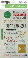 Kwanzaa Happy Unity Purpose Faith Self Determination Harambee Sticko Stickers