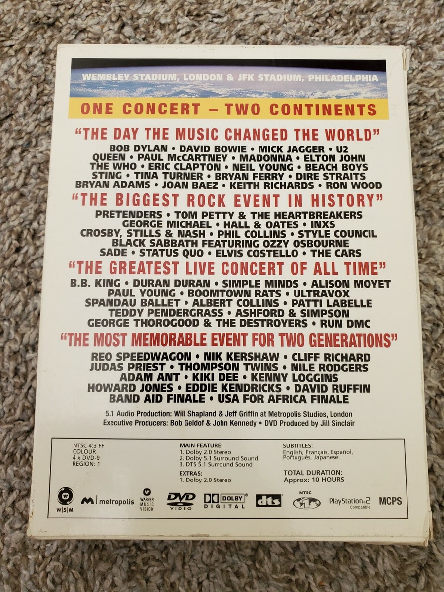 ミュージック Live AID DVD Amazon.com: Live Aid (4 Disc Set) : Movies & TV