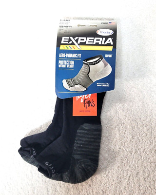 THORLOS EXPERIA LOW CUT SOCKS MENS X-LARGE; Tiger Paws Limited edition