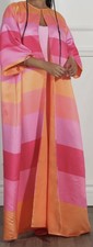 Luxe Moda Long 1pc Duster/coat Pinks With Pocket One Size
