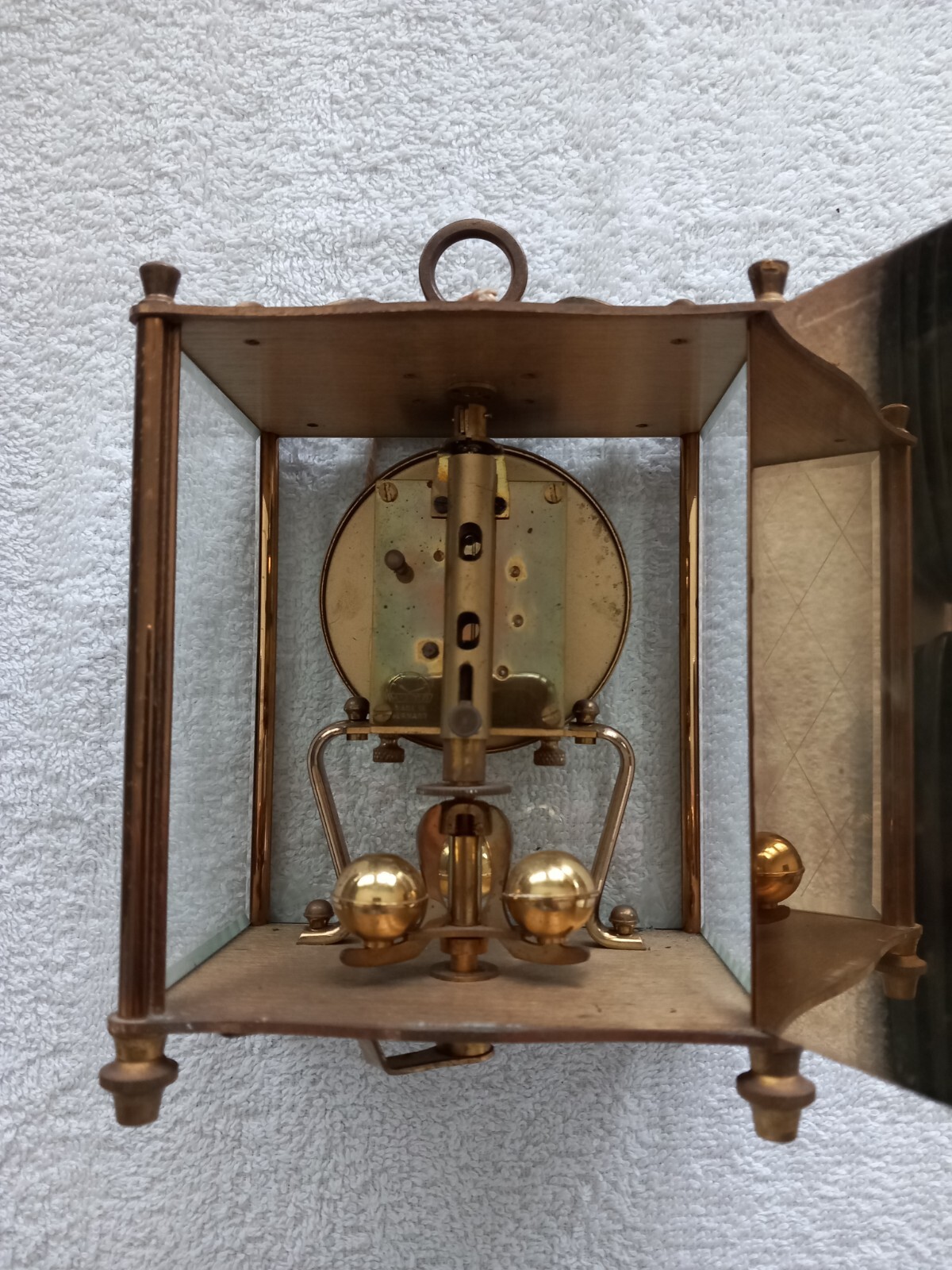 Vintage Brass Koma Clock Made in Germany With Key For Restoration. eBay
