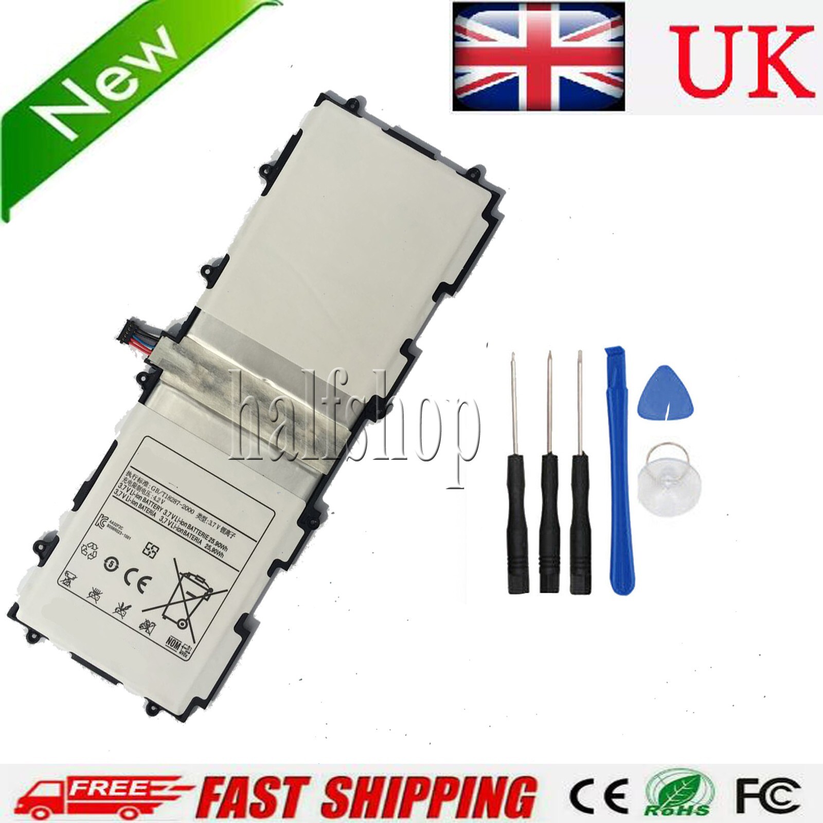 New Battery SP3676B1A For Samsung Galaxy Tab 2 10.1"" GT-P5100 P5110 P5113 P7500
