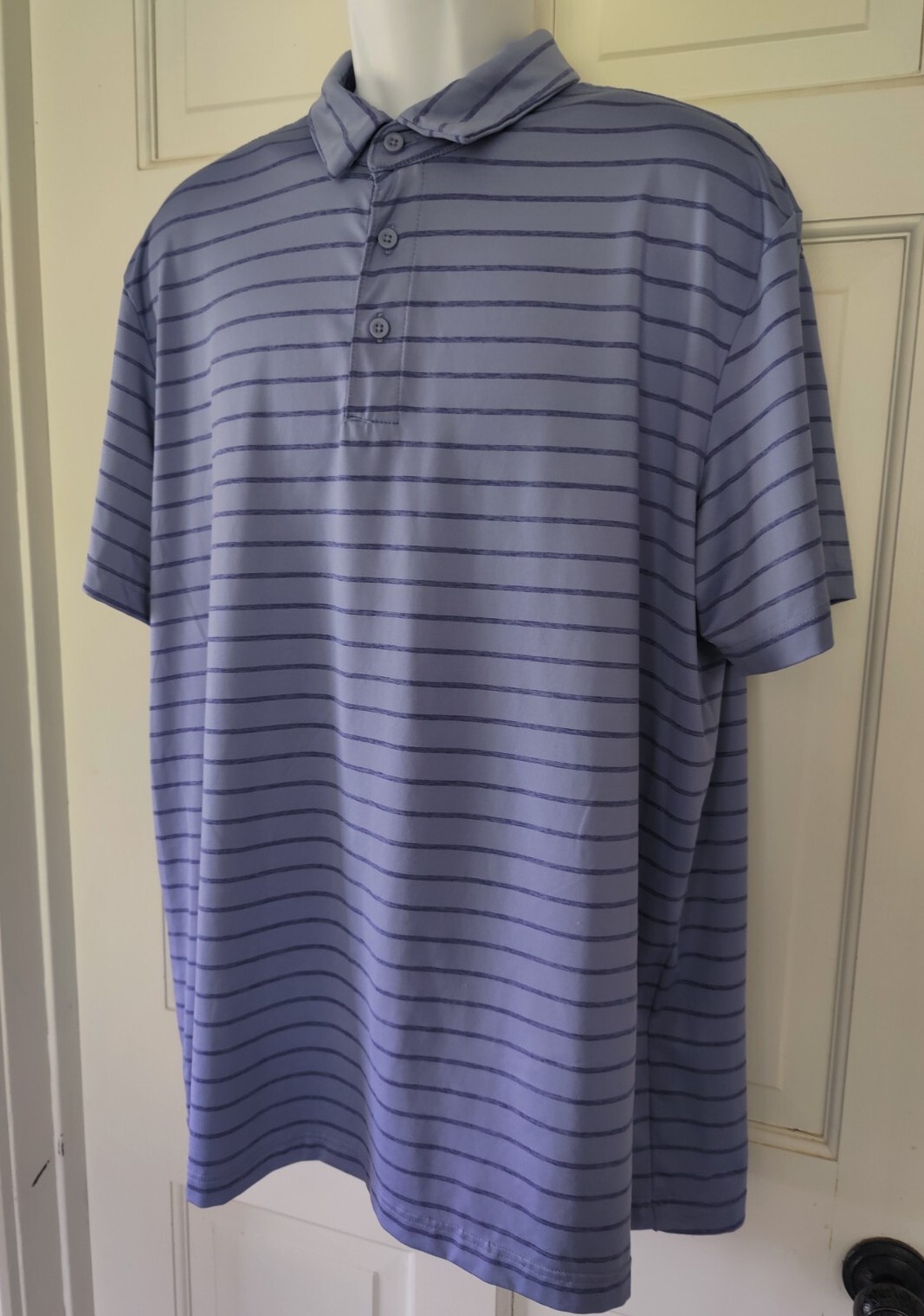 Members Mark Active Performance Blue Striped Men'… - image 2