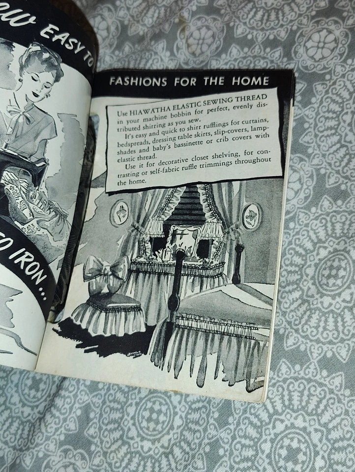 Vintage Hiawatha Nylon Elastic Sewing Thread 36 Yards Black Art 90 US Rubber Co - Image 4 of 4