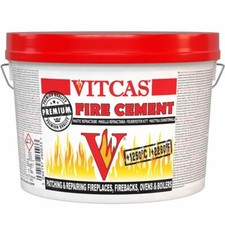 VITCAS BUFF FIRE CEMENT 5kg STOVES OVENS BOILERS FIREPLACES HEAT RESISTANT