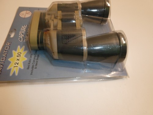 NEW BINOLUX 12x50 Binoculars, Strap, Carrying Case Navigator Red Ruby Lens Camo - Picture 7 of 10