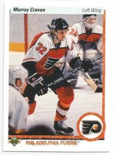 MURRAY CRAVEN 1990-91 UPPER DECK CARD NEAR MINT+ CONDITION