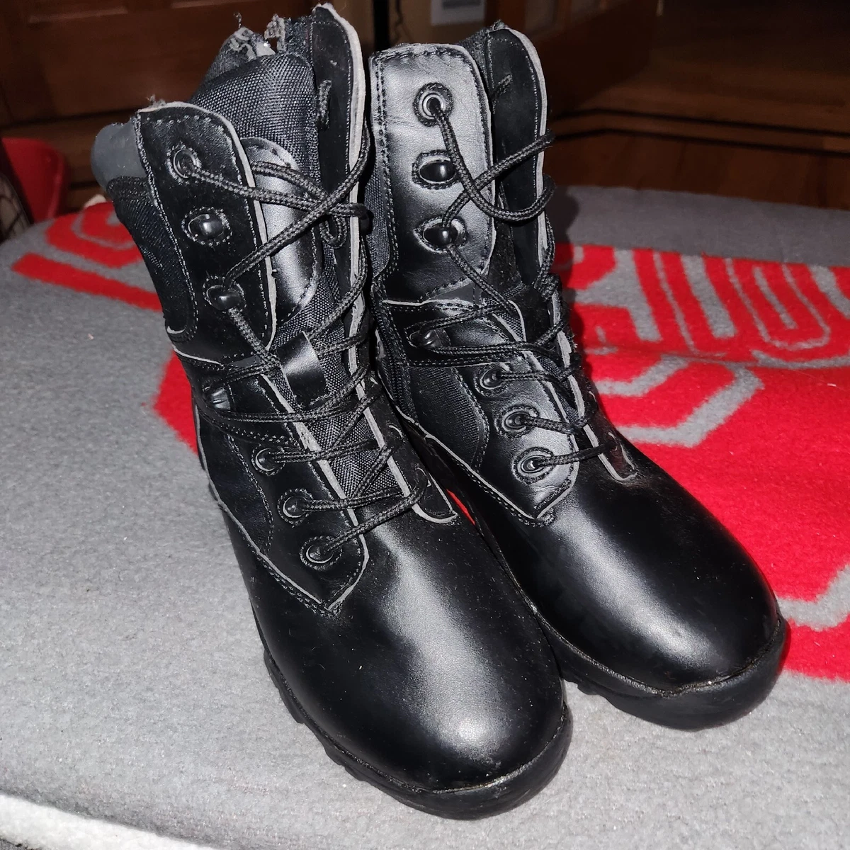 Mens Delta Cordura Black Tactical Boots Size 6 Made in USA police