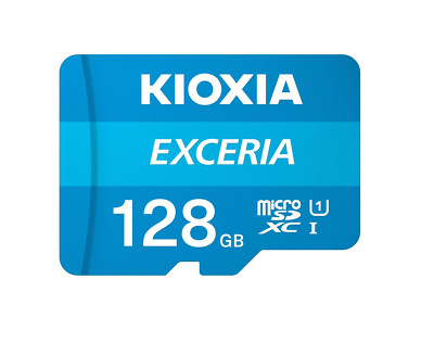 KIOXIA EXCERIA MicroSD Memory Card U1 Class 10 Max Read Speed, LMEX1L128GG2