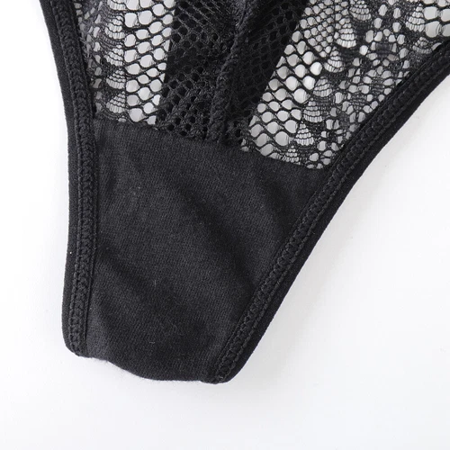 Moda Sexy Mujeres Encaje Transparente Ropa Interior Calzoncillo Tanga Bragas Tanga Tanga G - Imagen 7 de 11