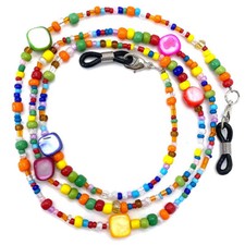 Eyeglass Chain Beaded Mask Lanyard Mask Glasses Beaded Chain Sunglasses Holder
