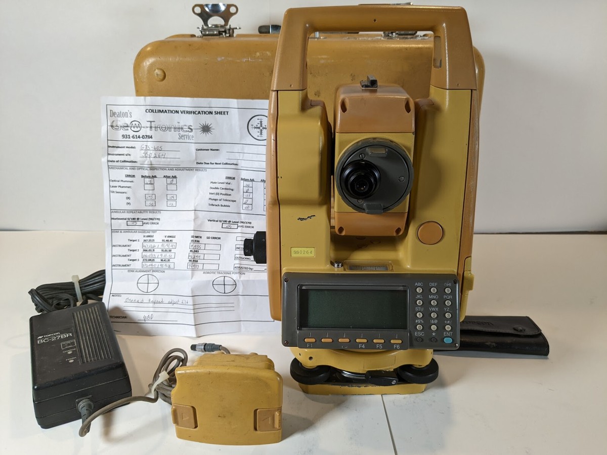 Topcon GTS-605 Total Station Calibrated w/ Accessories | eBay Topcon GTS-605 Total Station Calibrated w/ Accessories | eBay
