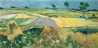 van gogh A3 photo wheatfields 1890