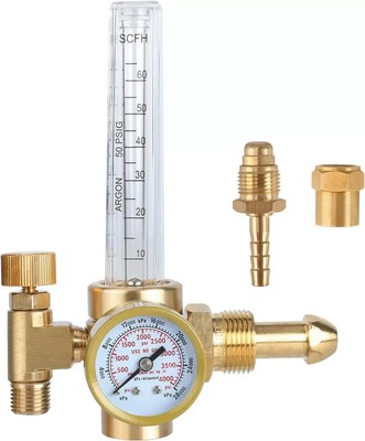 Argon/Co2 Mig Tig Flow Meter Gas Regulator Gauge Welding Weld, CGA580 Inlet Conn