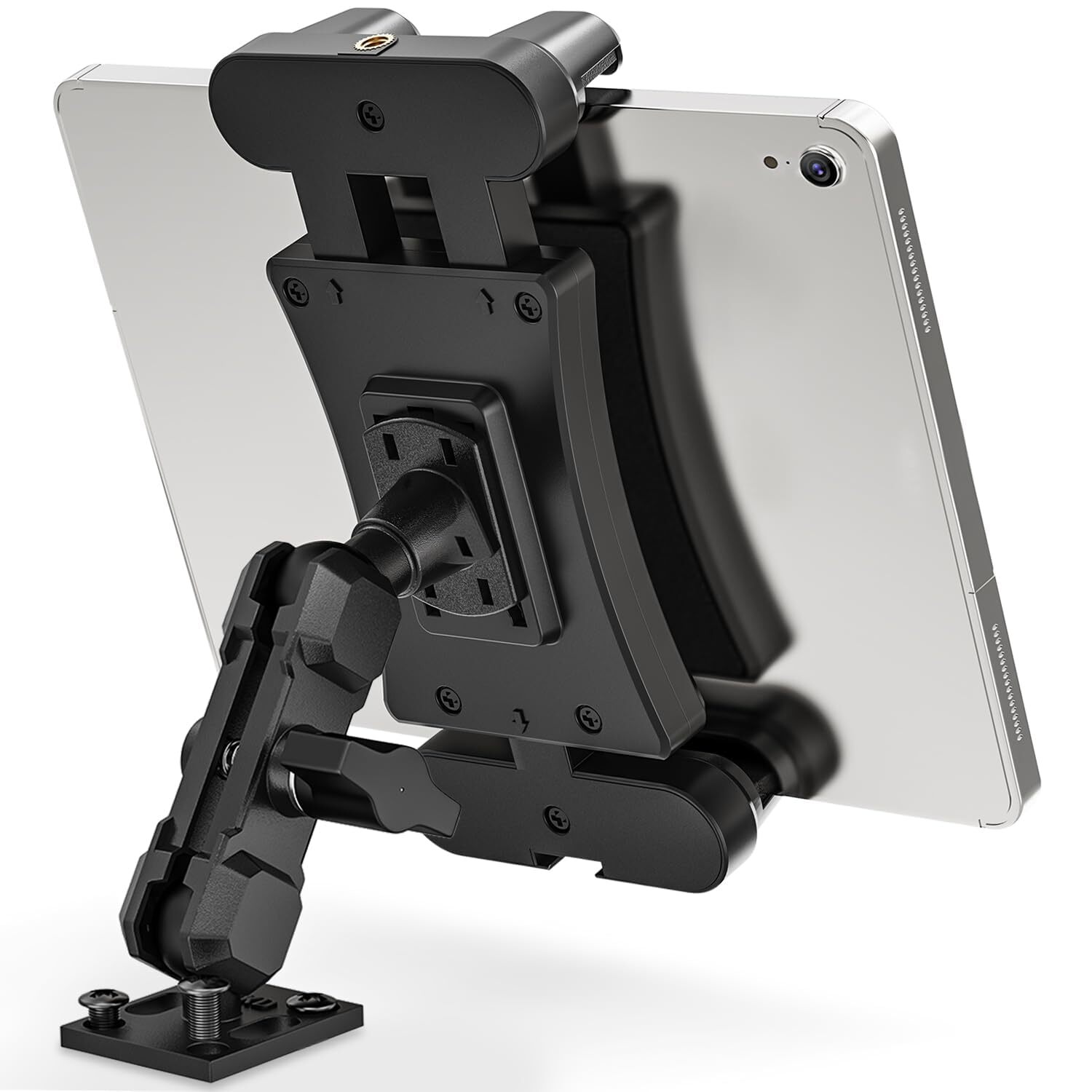 Tablet Holder for Truck, Heavy Duty Drill Base Tablet Car Mount with 5.91