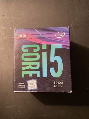 Intel Core i5-9400F Processor (2.9 GHz, 6 Cores, LGA 1151) - BX80684I59400F
